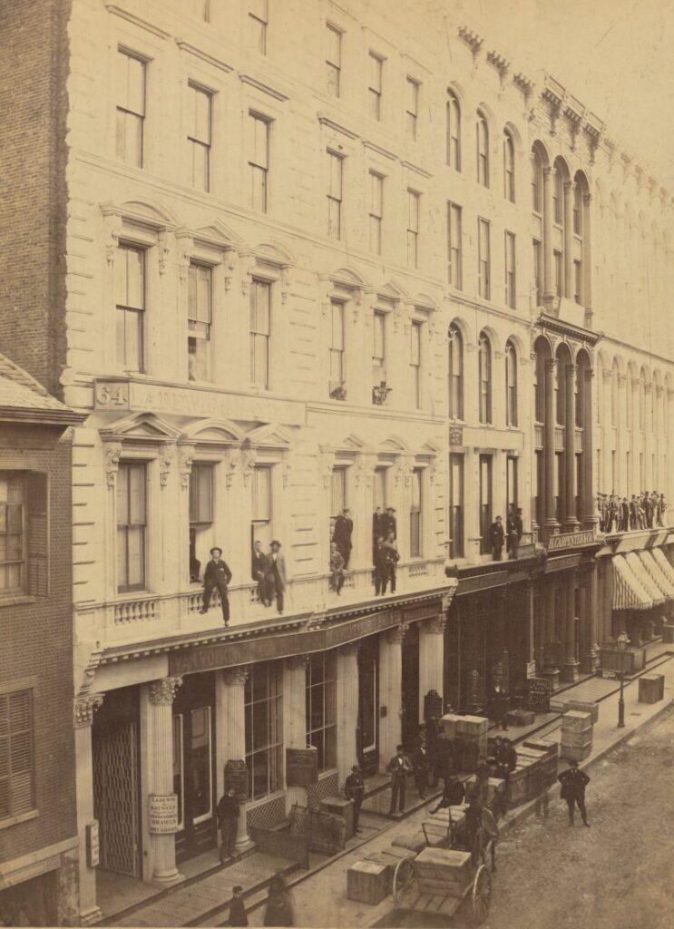 Historical photograph of 77 Franklin Street, via LPC proposal